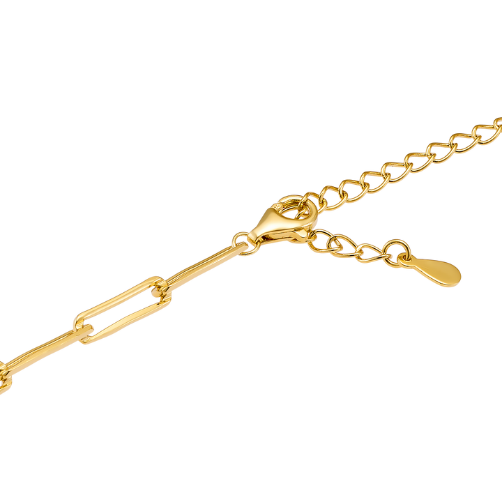 Charmed 14k Gold Vermeil Multi Chain 'O' Link Necklace 50cm