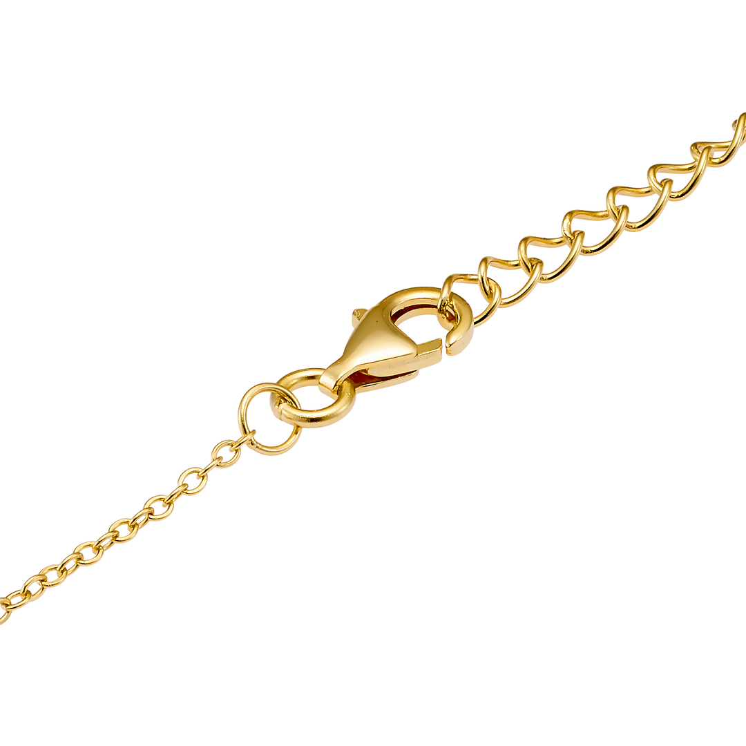Lustre 14k Gold Vermeil Medallion Evil Eye Necklace