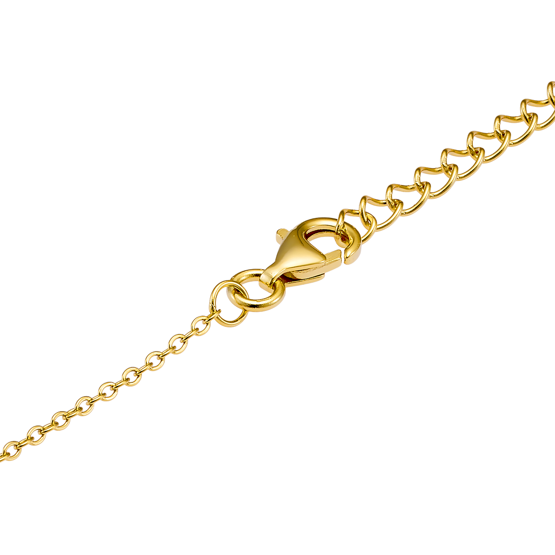 Prism 14k Gold Vermeil Malachite/Lapis Drop Necklace