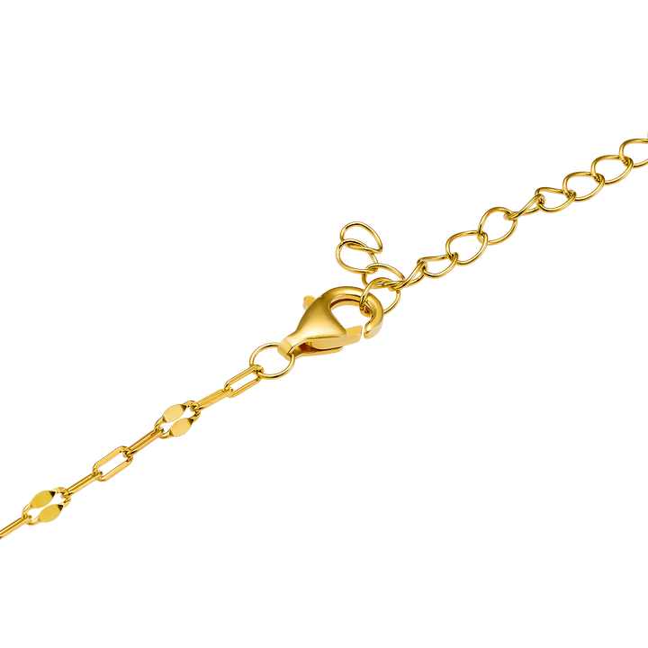 Imprint 14K Gold Vermeil Initial Cubic Zirconia Necklace