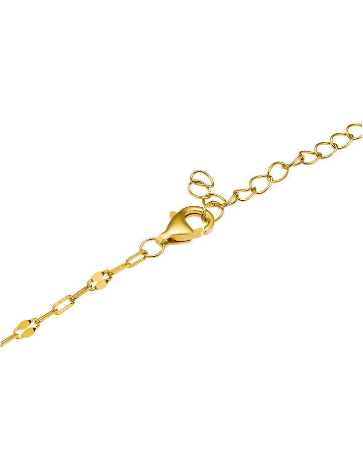 Imprint 14K Gold Vermeil Initial Cubic Zirconia Necklace