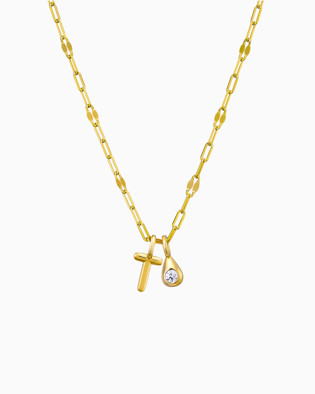 Imprint 14K Gold Vermeil T Initial Cubic Zirconia Necklace