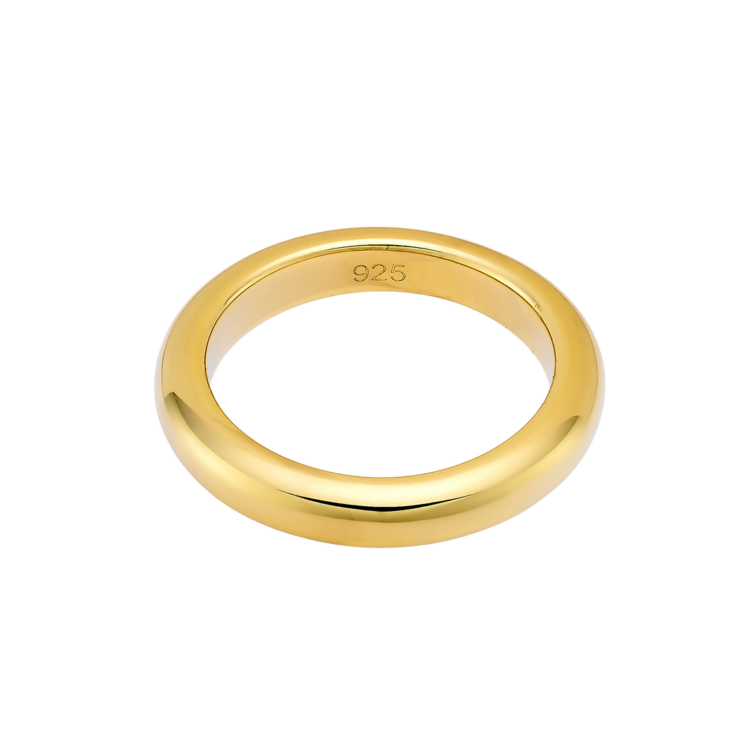 Icon 14k Gold Vermeil Plain Band Ring