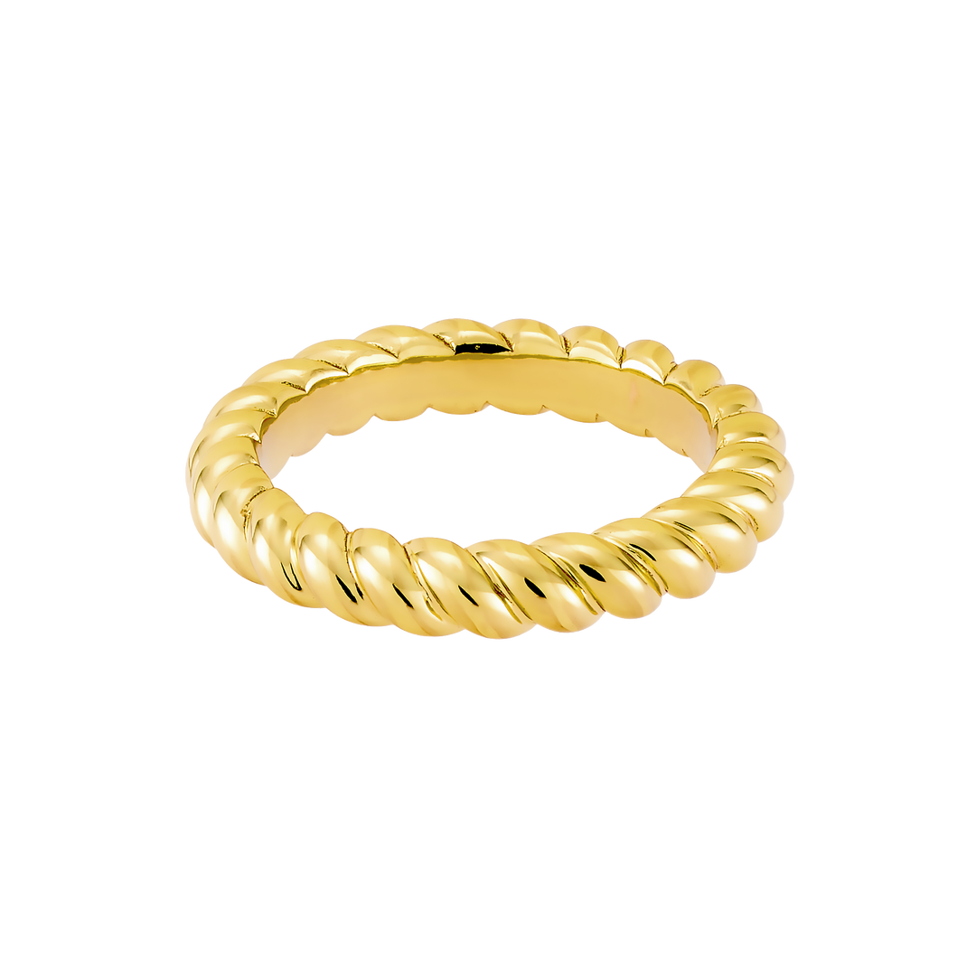 Icon 14k Gold Vermeil Twist Band Ring