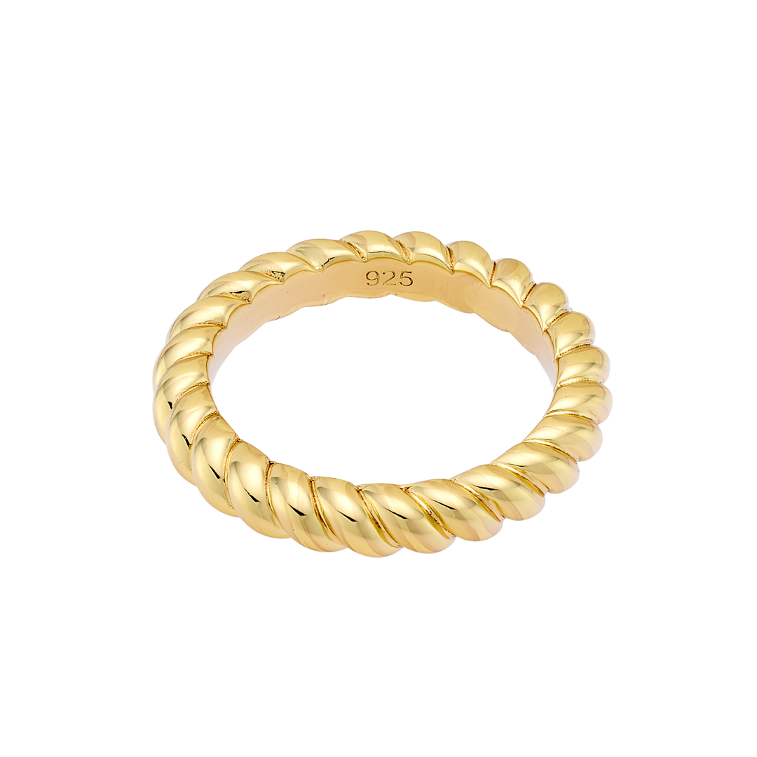 Icon 14k Gold Vermeil Twist Band Ring