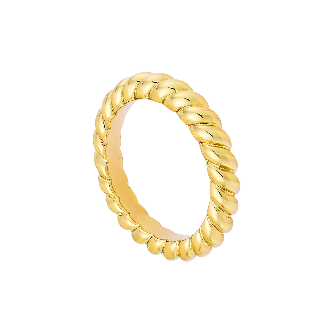 Icon 14k Gold Vermeil Twist Band Ring