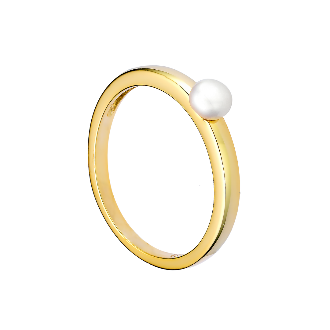 Perla 14k Gold Vermeil Pearl Ring