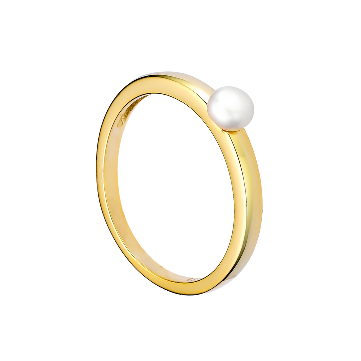 Perla 14k Gold Vermeil Pearl Ring