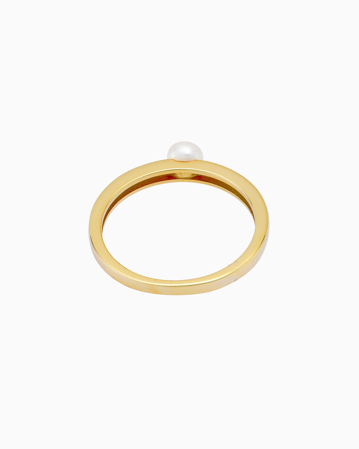 Perla 14k Gold Vermeil Pearl Ring