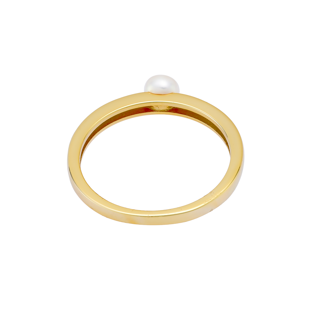 Perla 14k Gold Vermeil Pearl Ring