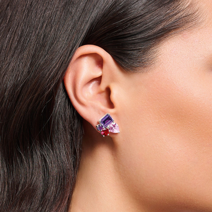 THOMAS SABO Heritage Glam Ear Studs with Colourful Stones