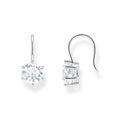 THOMAS SABO Earrings with white zirconia silver 