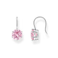 THOMAS SABO Earrings with pink zirconia 
