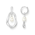 Hoop Earrings with Freshwater Pearls In Silver |The Jewellery Boutique Australia