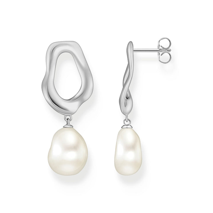 Stud Earrings with Freshwater Pearls in Silver |The Jewellery Boutique Australia