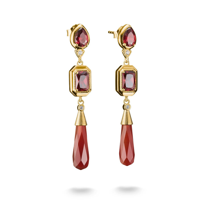 Earrings with Red Stones Elyndra | THOMAS SABO Australia