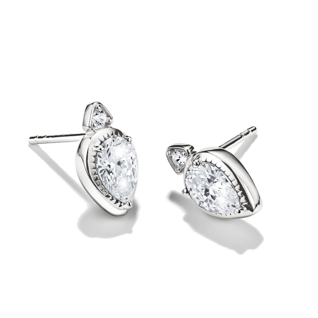 Ear studs with zirconia in teardrop shape | THOMAS SABO Australia