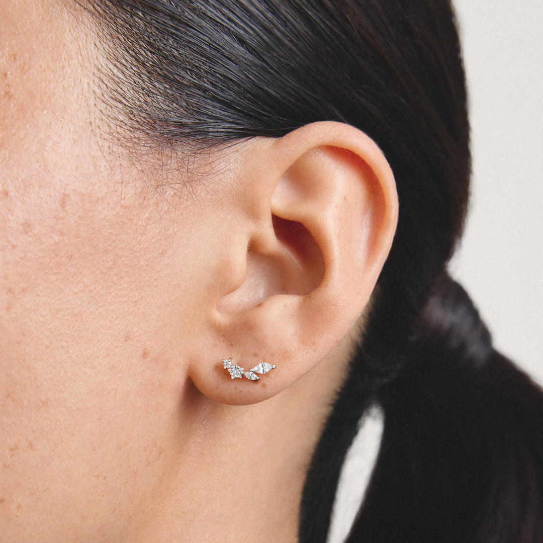 Stud earrings with zirconia | Jewellery Boutique Australia