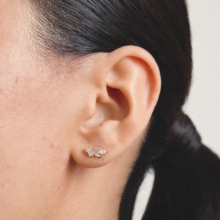Stud earrings with zirconia | Jewellery Boutique Australia