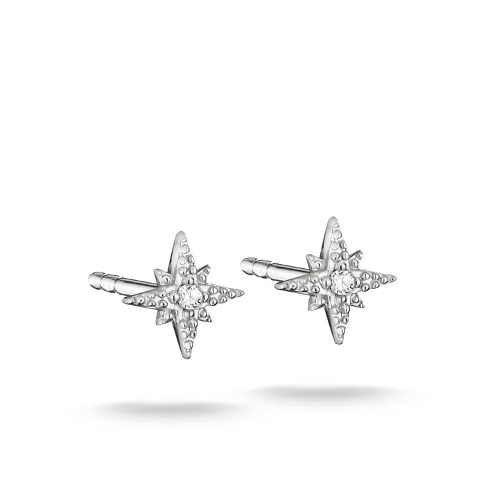 Stud earrings star with zirconia | Jewellery Boutique Australia