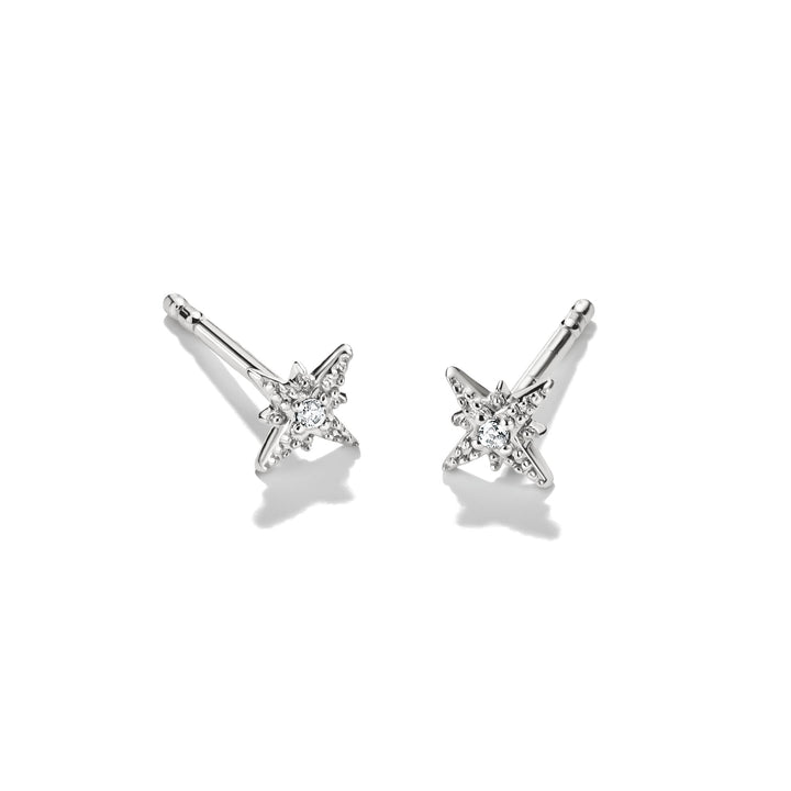 Stud earrings star with zirconia | Jewellery Boutique Australia