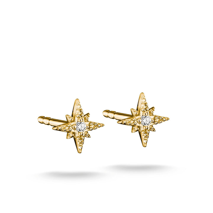 Stud earrings star with zirconia | Jewellery Boutique Australia