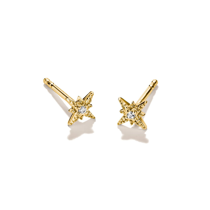 Stud earrings star with zirconia | Jewellery Boutique Australia