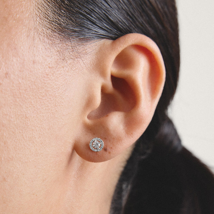Stud earrings with brilliant-cut zirconia | Jewellery Boutique Australia