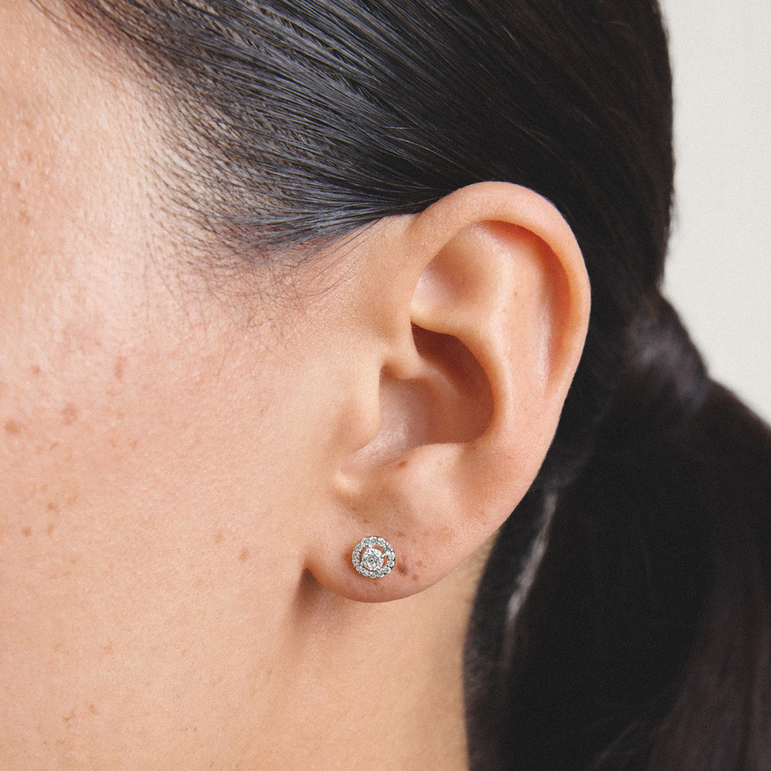 Stud earrings with brilliant-cut zirconia | Jewellery Boutique Australia