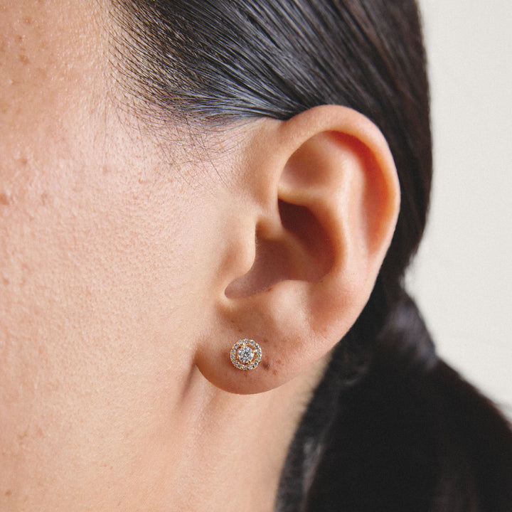 Stud earrings with brilliant-cut zirconia | Jewellery Boutique Australia