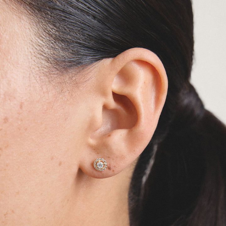 Stud earrings with brilliant-cut zirconia | Jewellery Boutique Australia