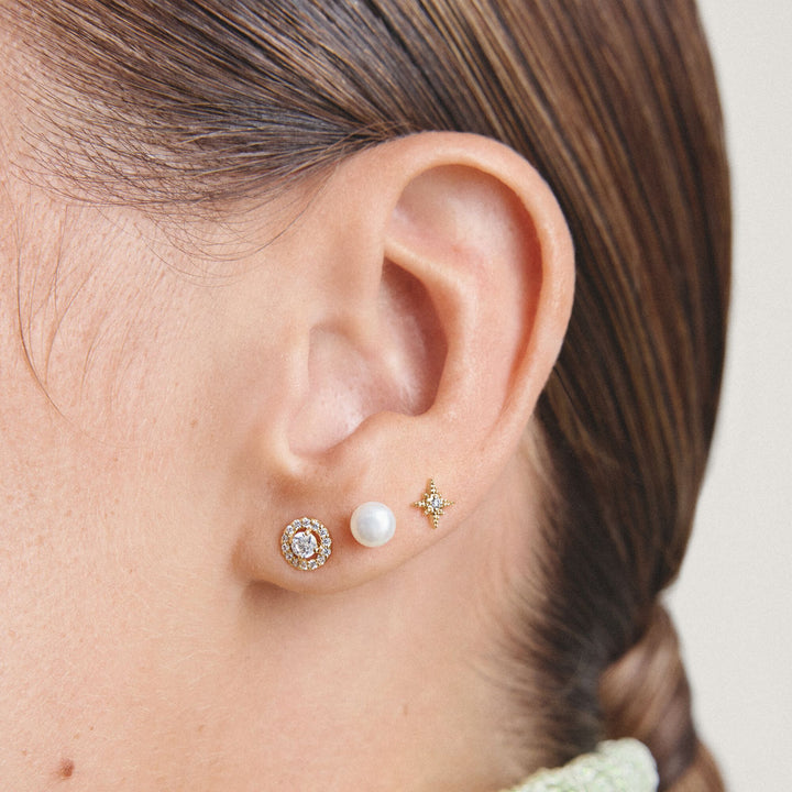 Stud earrings with brilliant-cut zirconia | Jewellery Boutique Australia