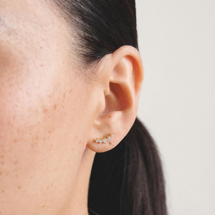 Stud earrings with zirconia | Jewellery Boutique Australia