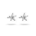 Stud earrings flower with zirconia | Jewellery Boutique Australia
