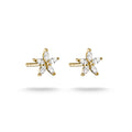 Stud earrings flower with zirconia | Jewellery Boutique Australia
