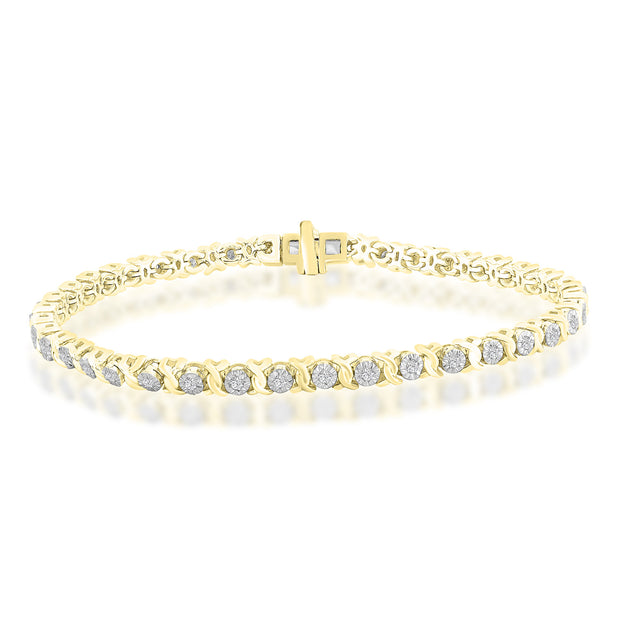 Bracelet with 0.50ct Diamonds in 9K Yellow Gold