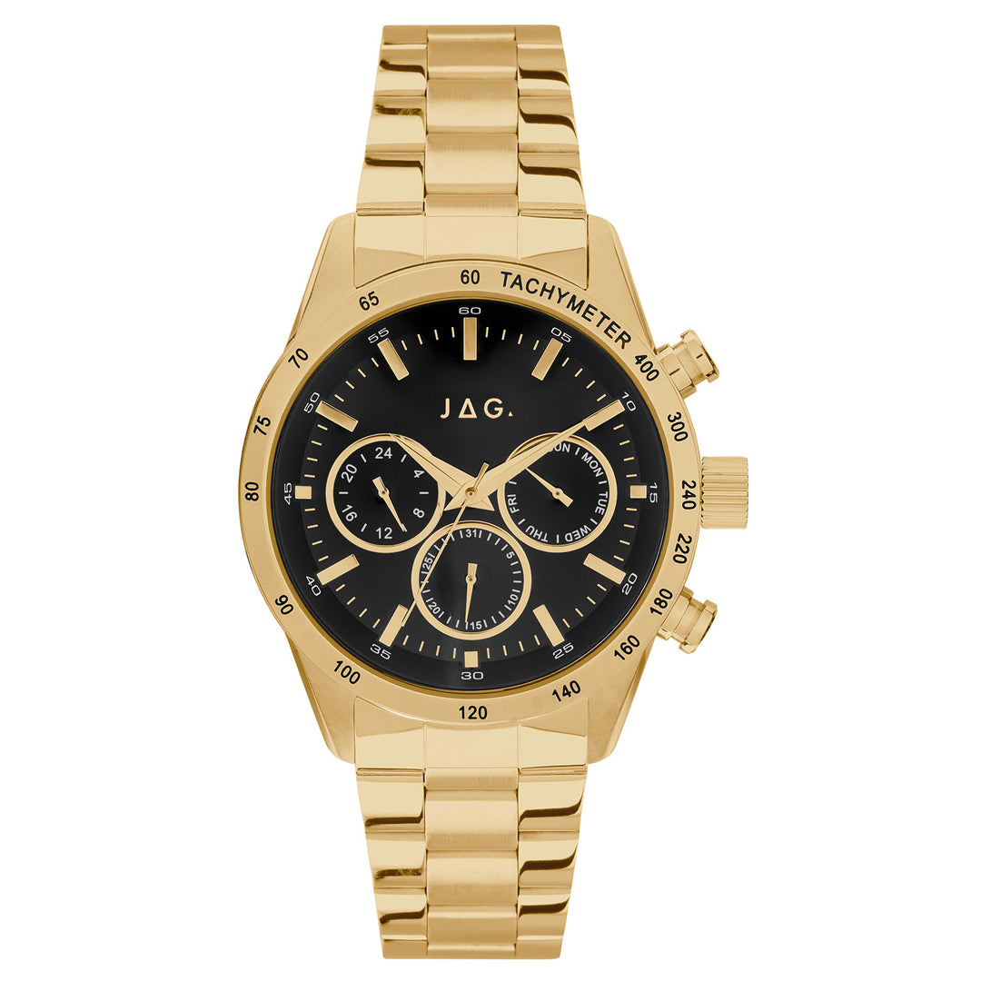 Jag Alain Gold Stainless Steel 44mm Watch