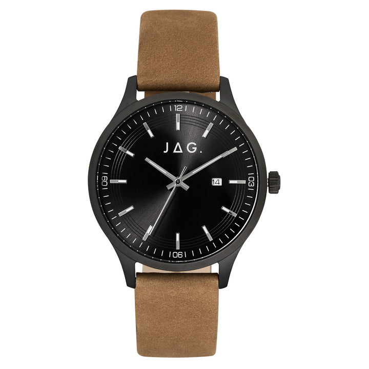 Jag Fitzroy Tan Leather 43mm Watch