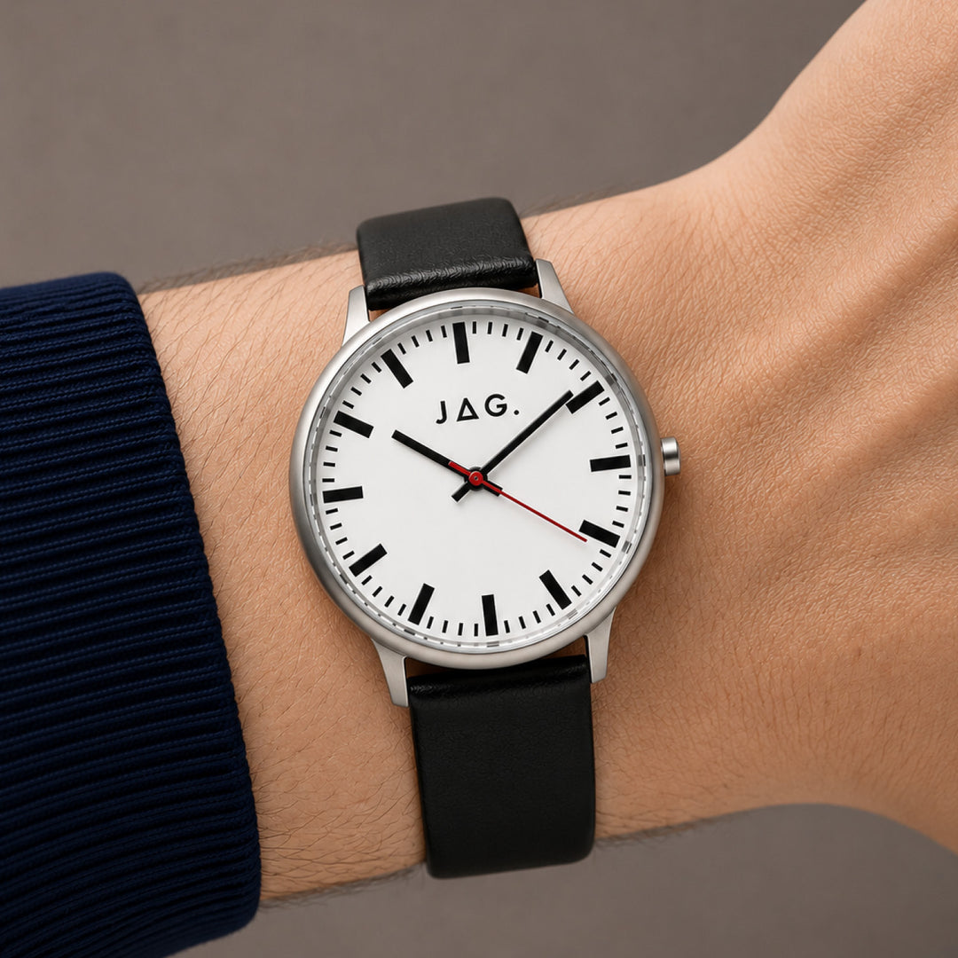 Glebe Silver Stainless Steel 42mm Watch