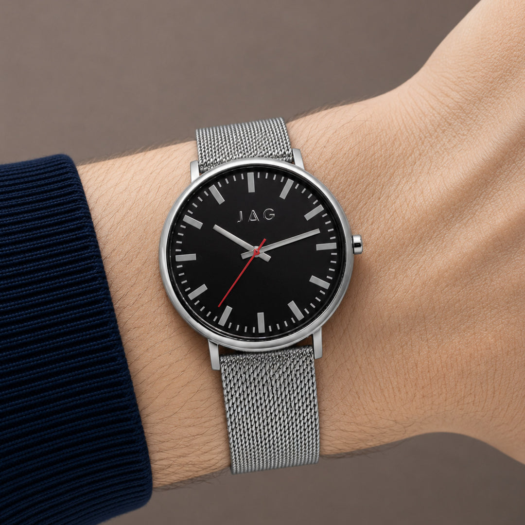 Glebe Silver Stainless Steel 42mm Watch
