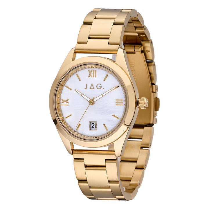 Jag Finley Gold Stainless Steel 36mm Watch