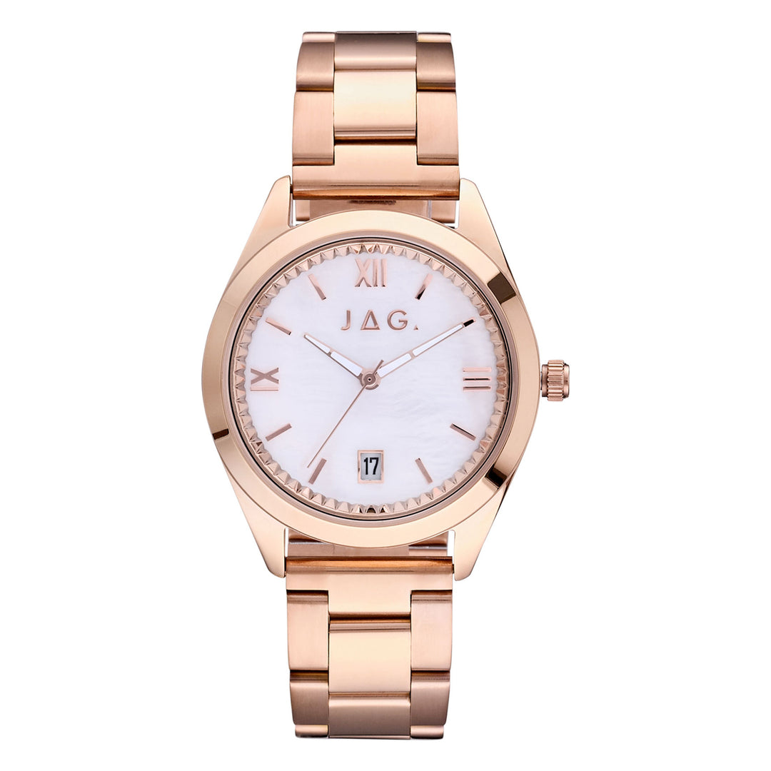 Jag Finley Rose Gold Stainless Steel 36mm Watch