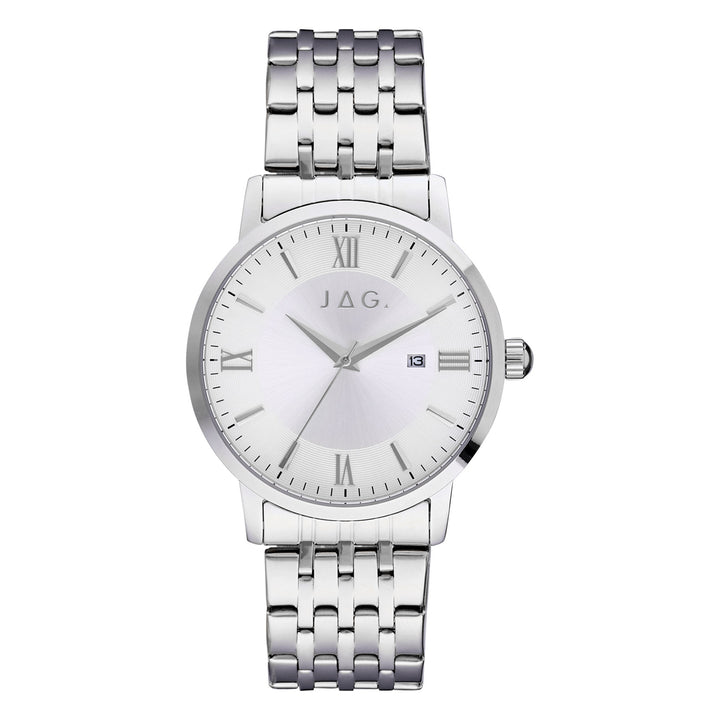 Banks Silver Stainless Steel 42mm Watch