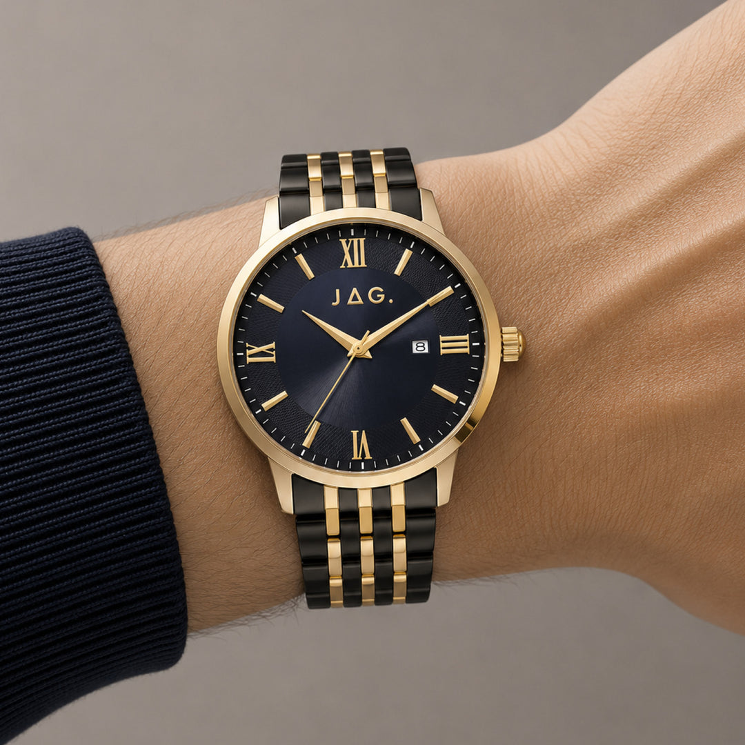 Banks Black & Gold Stainless Steel 42mm Watch