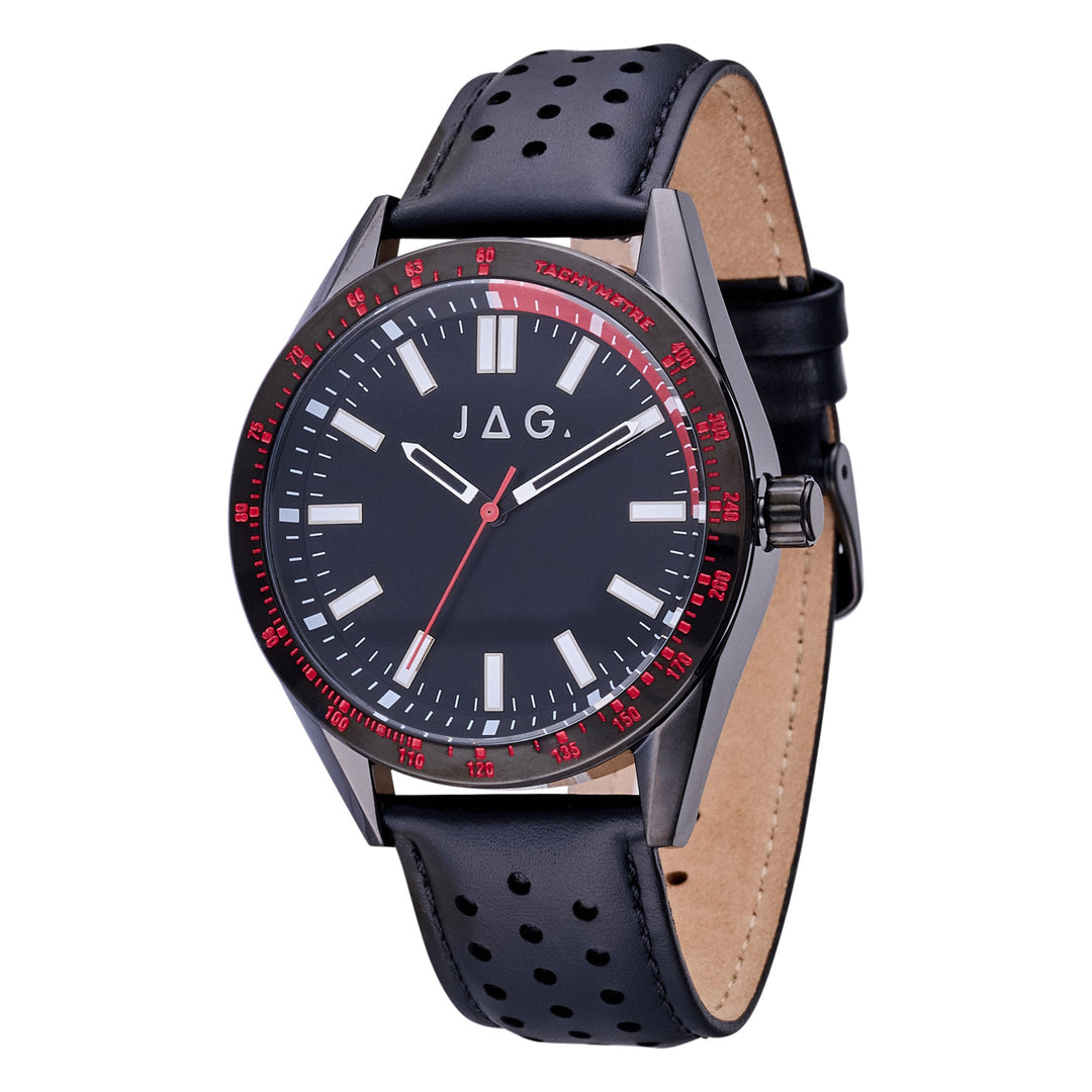 Sandown Black Stainless Steel 44mm Watch