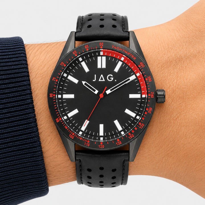 Sandown Black Stainless Steel 44mm Watch