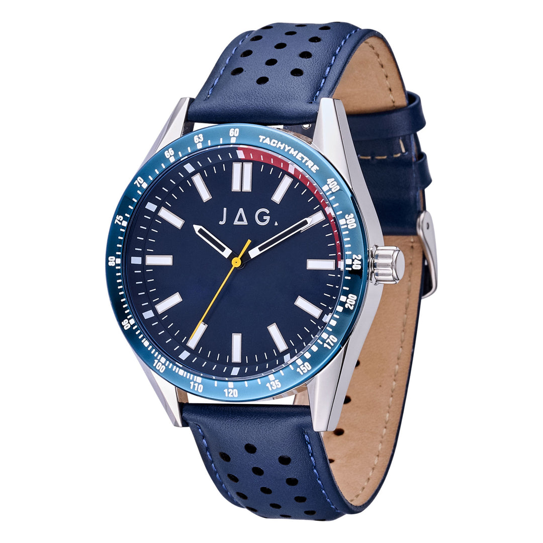 Sandown Blue Stainless Steel 44mm Watch