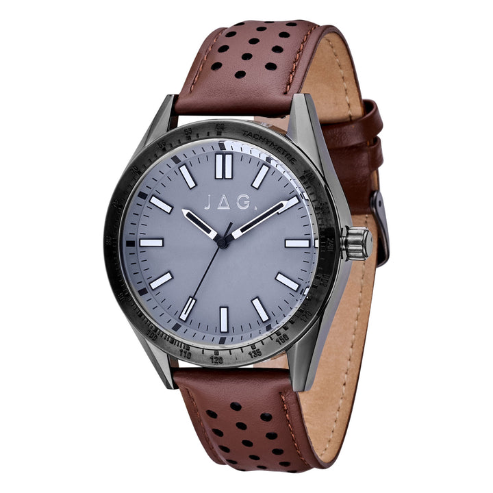 Sandown Brown Stainless Steel 44mm Watch