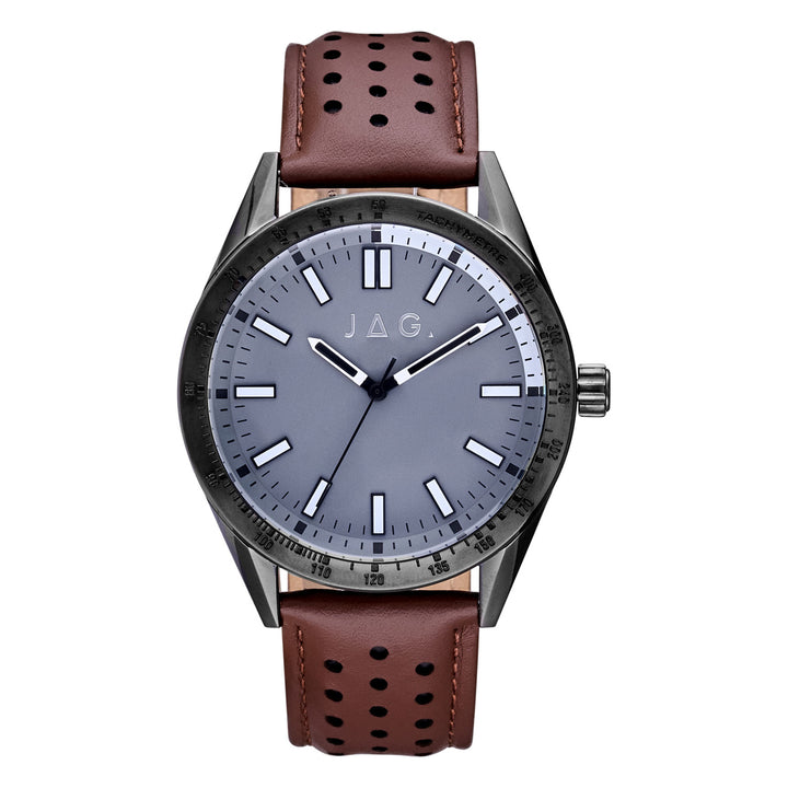 Sandown Brown Stainless Steel 44mm Watch