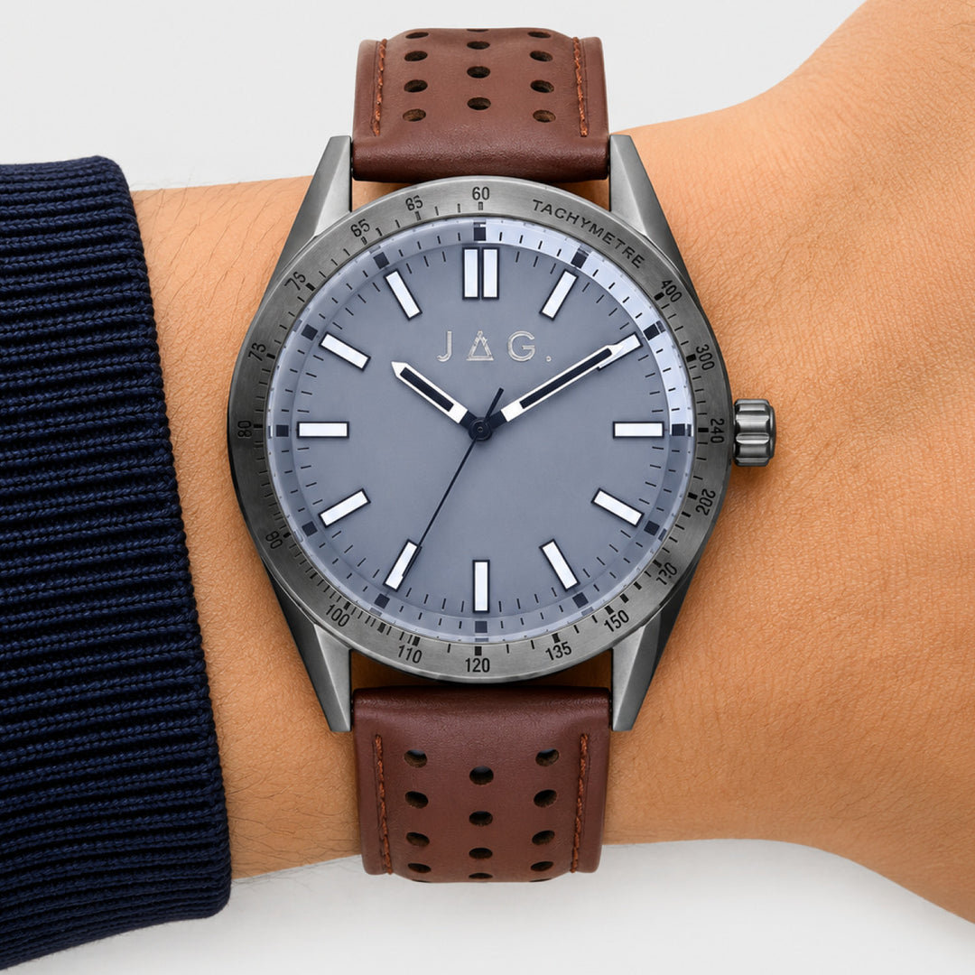 Sandown Brown Stainless Steel 44mm Watch